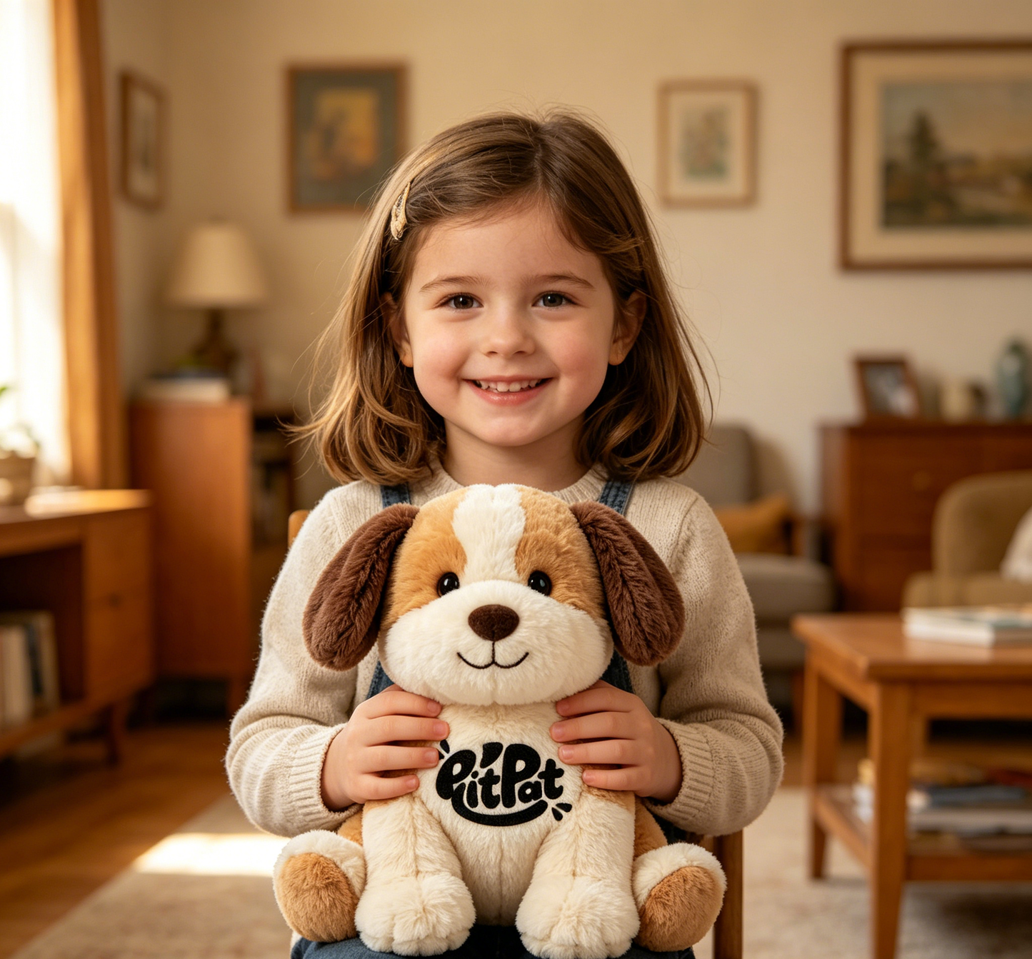 【PitPat Puppy Stuffed Toy】—— A Fluffy, Lovable Companion for All Ages