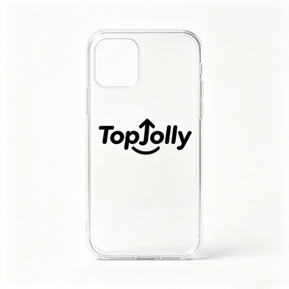 TopJolly Clear Shock‑Absorbing Phone Case, Slim Transparent Protective Cover for Smartphone