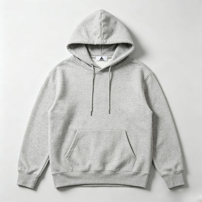 Tidesea Light Fleece Pullover Hoodie, Casual Solid Long Sleeve Hooded Sweatshirt With Pocket