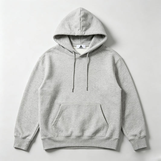 Tidesea Light Fleece Pullover Hoodie, Casual Solid Long Sleeve Hooded Sweatshirt With Pocket