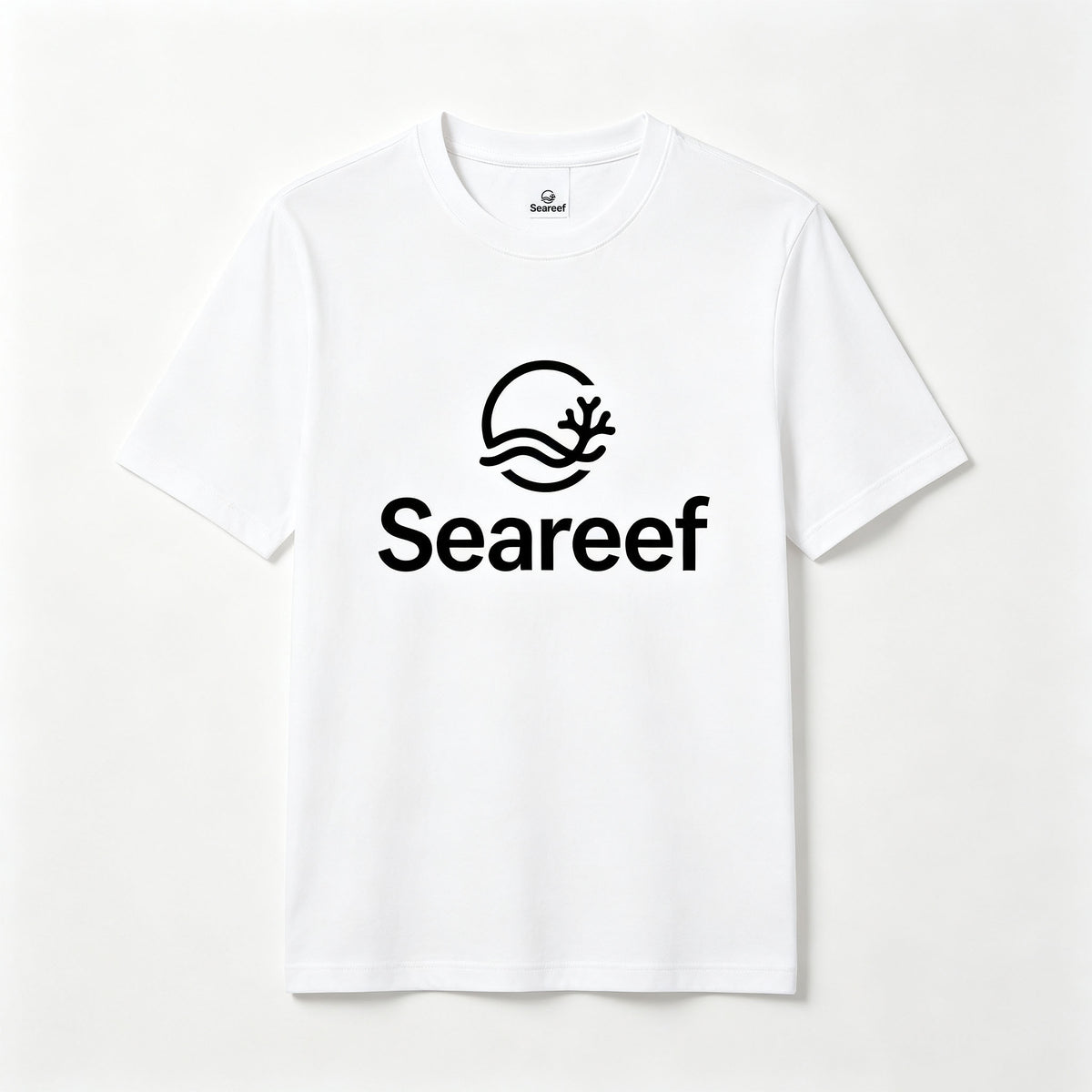 Seareef Classic Short‑Sleeve Crew Neck T‑Shirt, Premium Soft Casual Daily Tee