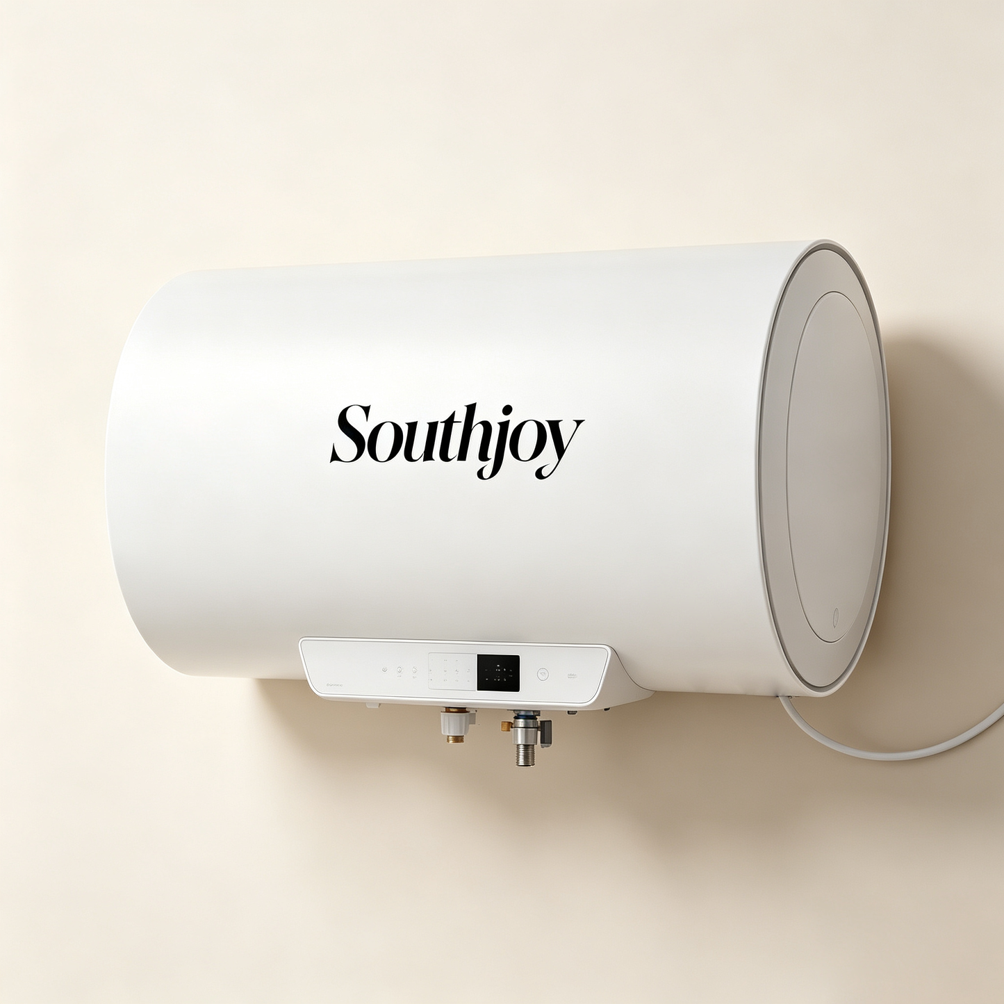 Southjoy Horizontal Electric Water Heater, Digital Temperature Control Storage Tank Hot Water Heater, Insulated Anti-Leak Household Water Heating System for Bathroom Apartment