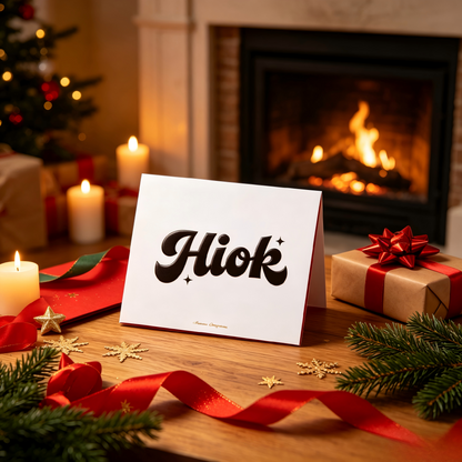 Hiok Premium Blank Greeting Cards with Envelopes, Heavyweight Cardstock, Blank Inside for Christmas, Birthday, Thank You & All Occasions, White