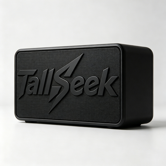 TallSeek Portable Bluetooth Stereo Speaker, Rich Bass Wireless Personal Stereo, Long Playback Waterproof Audio Speaker for Home, Travel, Outdoor Party & Desktop Use