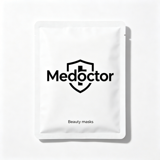 Medoctor Hydrating Repair Beauty Face Masks, 5 Sheets Per Box, Soothing Moisturizing Facial Mask for Sensitive Dry Skin, Deep Hydration Calming Skin Care Mask for Daily Use