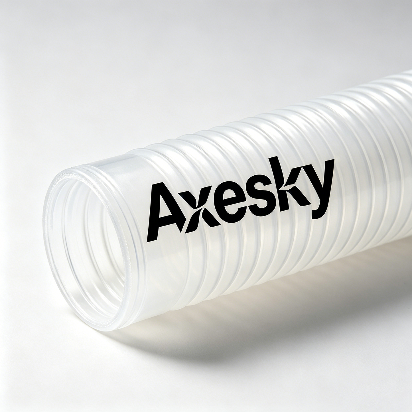 Axesky Clear Flexible Plastic Corrugated Drain Pipe, Bendable Expandable Plumbing Tube for Sink, Vent, Washing Machine & DIY Home Drainage Projects