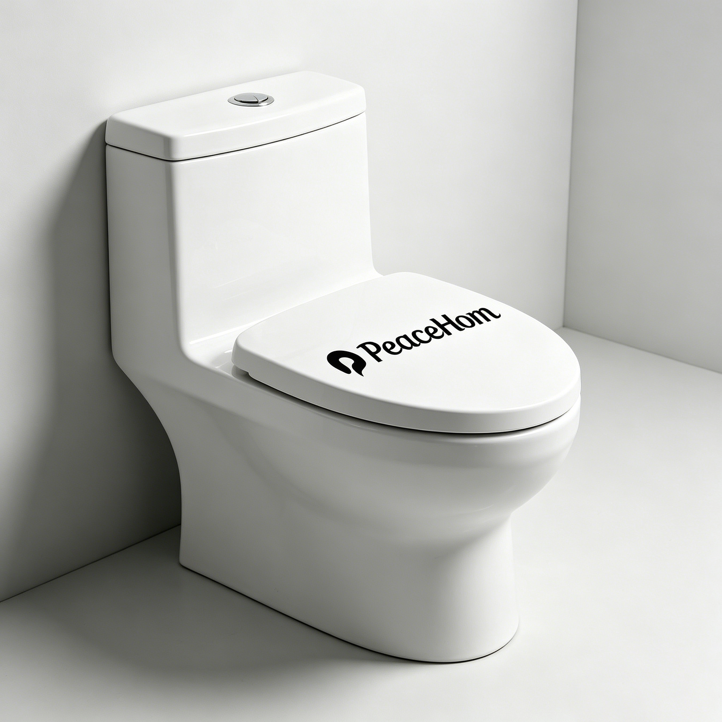PeaceHom One-Piece Toilet, Powerful Siphon Flush, Quiet & Water-Saving, Modern Standard Ceramic Toilet Bowl for Bathroom, Stain-Resistant & Easy to Clean