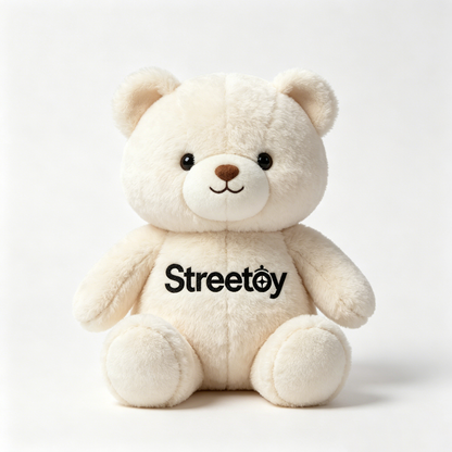 Streetoy oft Teddy Bear Stuffed Animal - Cute Cream Plush Bear, Cozy Plushie for Kids & Adults, Perfect Gift for Birthdays & Holidays