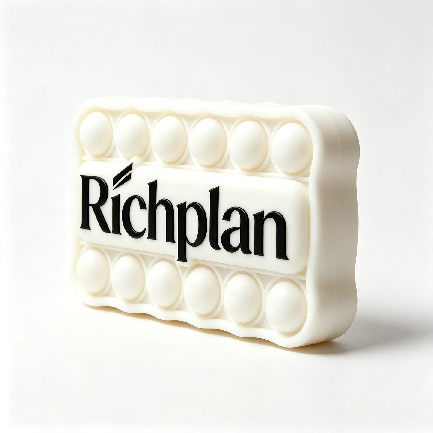 Richplan Pop Fidget Squeeze Toy, Silicone Stress Relief Pop Toy, Reusable Push Bubble Sensory Toy for Kids & Adults, Portable Anxiety Relief Fidget Toy for Office, School & Travel