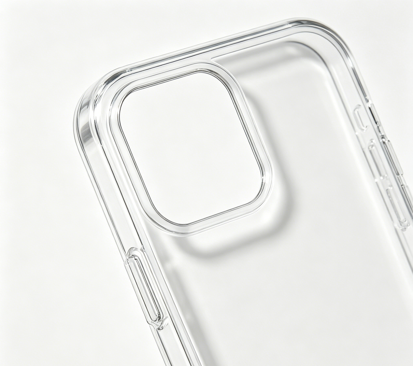 Iceawl Clear Phone Case, Shockproof Transparent Hard Cover, Anti-Yellow Protective Case with Air Cushion Bumper, Slim Thin Phone Cover for iPhone