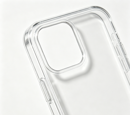 Iceawl Clear Phone Case, Shockproof Transparent Hard Cover, Anti-Yellow Protective Case with Air Cushion Bumper, Slim Thin Phone Cover for iPhone