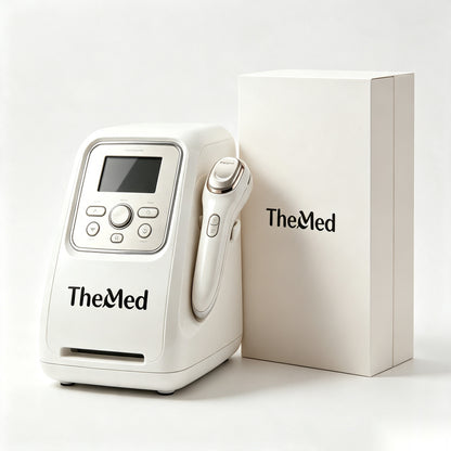 TheMed Multifunctional At-Home Facial Beauty Machine, Professional-Grade Skin Tightening Device with LCD Control Panel, Handheld Detachable Skincare Wand for Full-Customized Daily Home Facial Treatments
