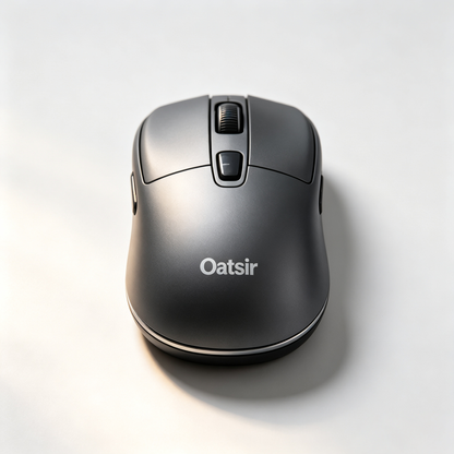 Oatsir Wireless Computer Mouse, 2.4G Silent Click Ergonomic Mouse, 6‑Button Portable Cordless Mice for Laptop, PC, Desktop, Office & Home Use