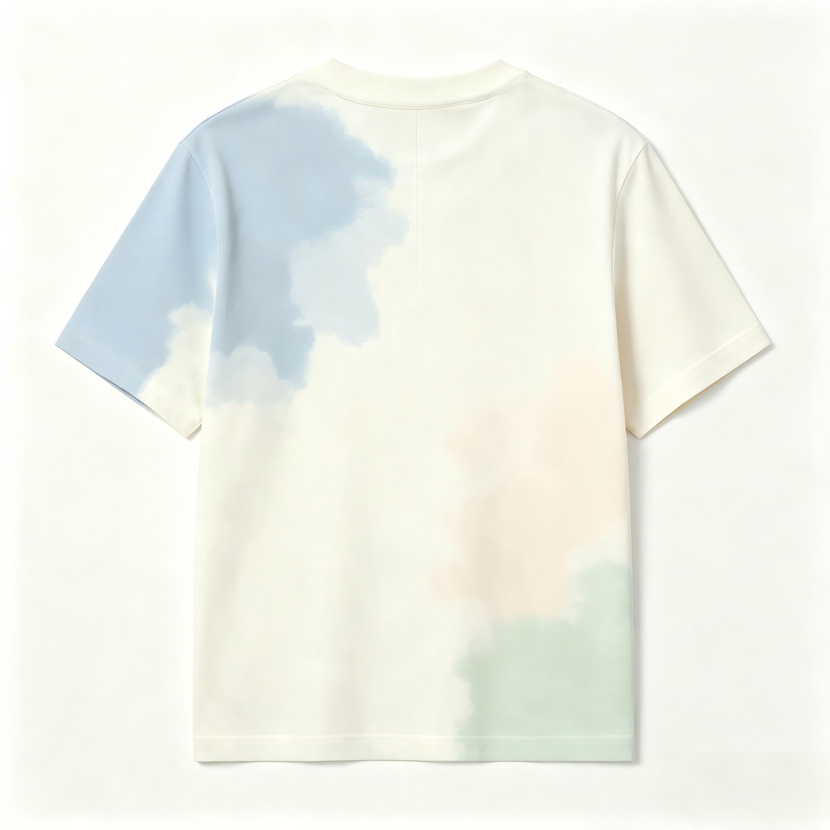 Noteart Unisex Watercolor Tie‑Dye Short Sleeve Crew Neck Casual T‑Shirt