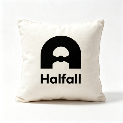 Halfall Linen Throw Pillow, Square Decorative Accent Cushion for Sofa Couch Bed Home Decor