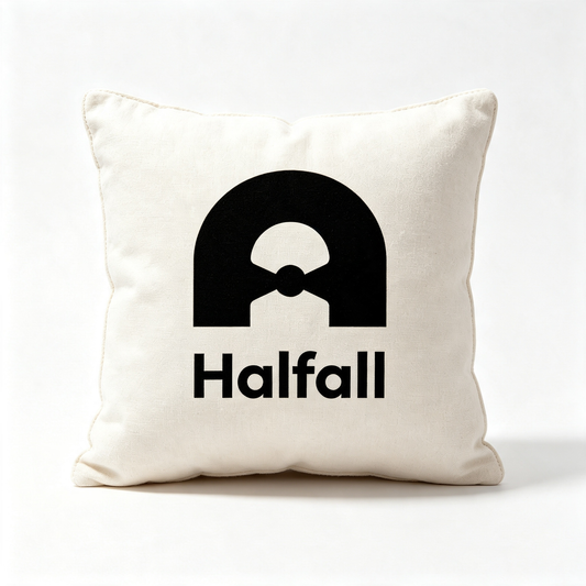 Halfall Linen Throw Pillow, Square Decorative Accent Cushion for Sofa Couch Bed Home Decor