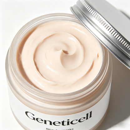 Geneticell Beauty Mask, Cream Facial Mask for Deep Hydration & Skin Soothing, At Home Spa Skincare Treatment for Dull Dry Skin