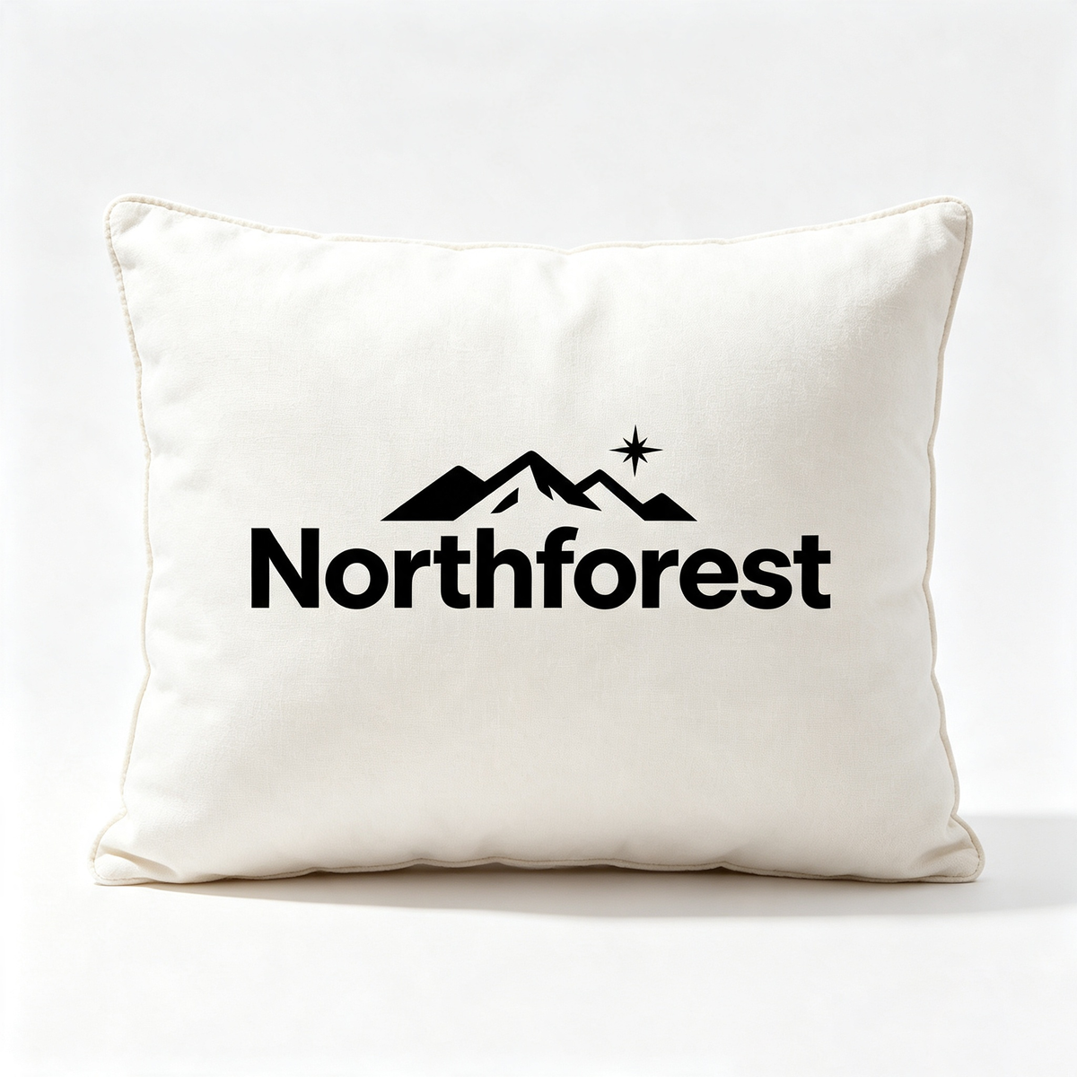 Northforest Square Decorative Throw Pillow, Soft Linen‑Textured Accent Cushion for Sofa, Bed, Couch and Home Decor