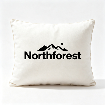 Northforest Square Decorative Throw Pillow, Soft Linen‑Textured Accent Cushion for Sofa, Bed, Couch and Home Decor