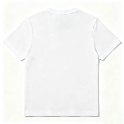 MoveBee Premium Plain White Crew‑Neck T‑Shirt, Soft Cotton Short‑Sleeve Basic Tee, Unisex Casual Daily‑Wear Tops for Men Women