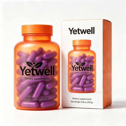 Yetwell Purple Capsules Daily Dietary Supplement, All Natural Herbal Wellness Support