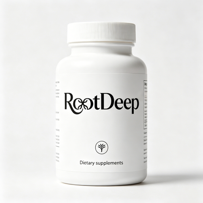 RootDeep Natural Raw Herbal Extract Supplement Capsules, Vegan Friendly Daily Dietary Supplement for Overall Body Health & Immune Support, Easy-to-Swallow Capsule Formula