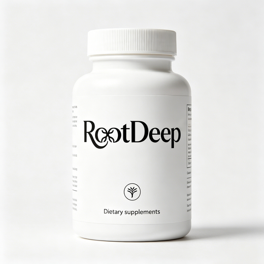 RootDeep Natural Raw Herbal Extract Supplement Capsules, Vegan Friendly Daily Dietary Supplement for Overall Body Health & Immune Support, Easy-to-Swallow Capsule Formula