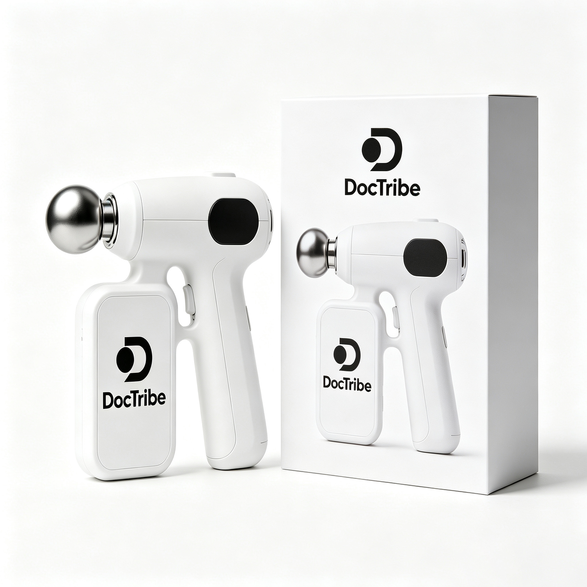 DocTribe Portable Deep Tissue Mini Massage Gun, Rechargeable Handheld Muscle Percussion Massager