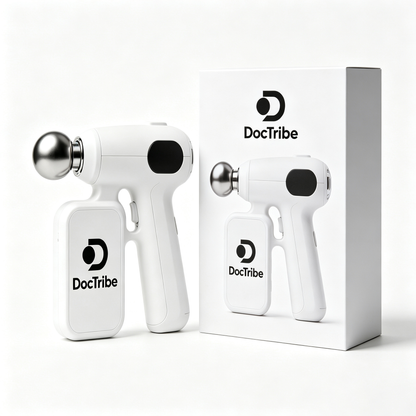 DocTribe Portable Deep Tissue Mini Massage Gun, Rechargeable Handheld Muscle Percussion Massager