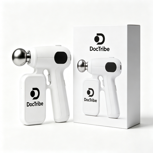 DocTribe Portable Deep Tissue Mini Massage Gun, Rechargeable Handheld Muscle Percussion Massager