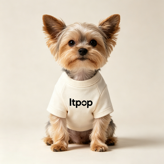 Itpop Soft Cotton Short Sleeve Dog T-Shirt Lightweight Comfort Pet Clothes for Small Dogs