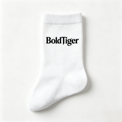 BoldTiger Men’s Ribbed Mid Calf Crew Socks, Soft Breathable Casual Athletic Daily Wear Socks, 4 Pairs Pack