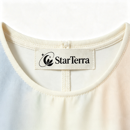 StarTerra Women Casual Short Sleeve Flowy A‑Line Dress, Lightweight Swing Mini Dress for Daily Wear