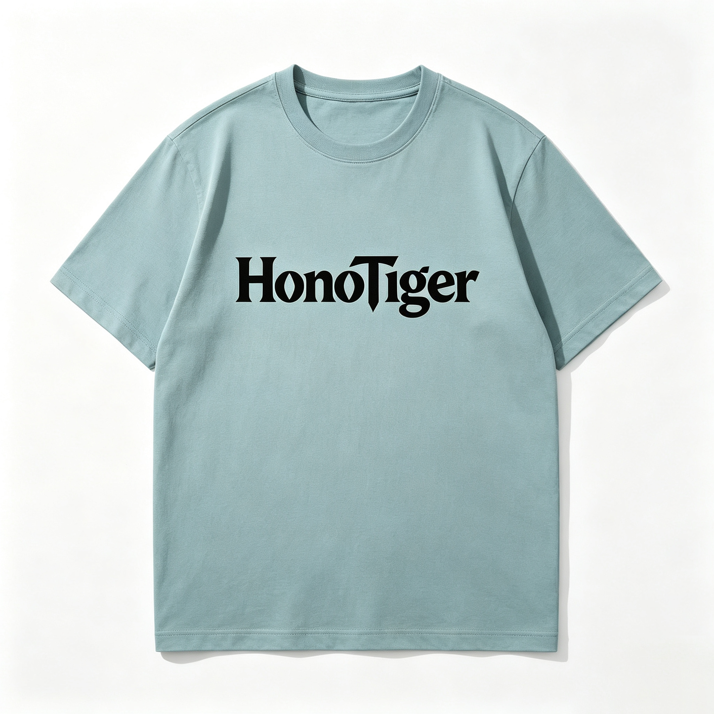 HonoTiger Crew Neck Short Sleeve Tee, Casual Loose Fit Soft Cotton Basic Everyday T-Shirt