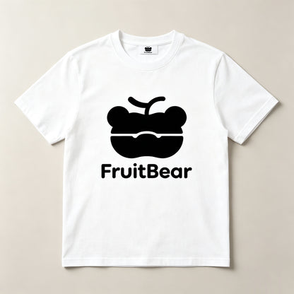 FruitBear Casual Short‑Sleeve T‑Shirt, Classic Crew Neck Soft Cotton Everyday Tee for Men & Women