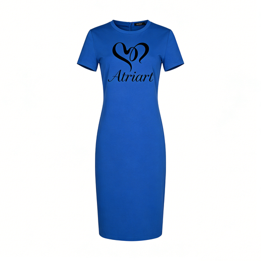 【Atriart Heart Logo Midi Dress】—— Effortless Style & All-Day Comfort