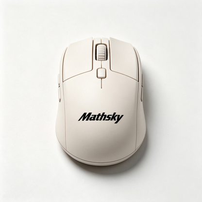 Mathsky Wireless Ergonomic Computer Mouse, Adjustable DPI, Portable USB Wireless Mouse for Laptop PC Office Home