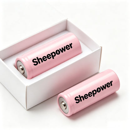 Sheepower Rechargeable Lithium Battery 5 Pack, High Capacity 3.7V Lithium Ion Cell, Stable Discharge Replacement Battery for Flashlight, Bluetooth Speaker, Small Electronic Devices