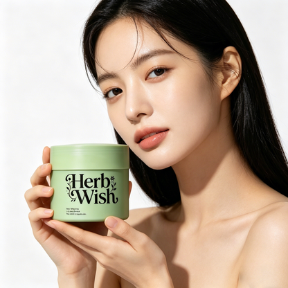 Herb Wish Hydrating & Purifying Herbal Beauty Mask, Deep Cleansing & Moisturizing Face Mask for All Skin Types