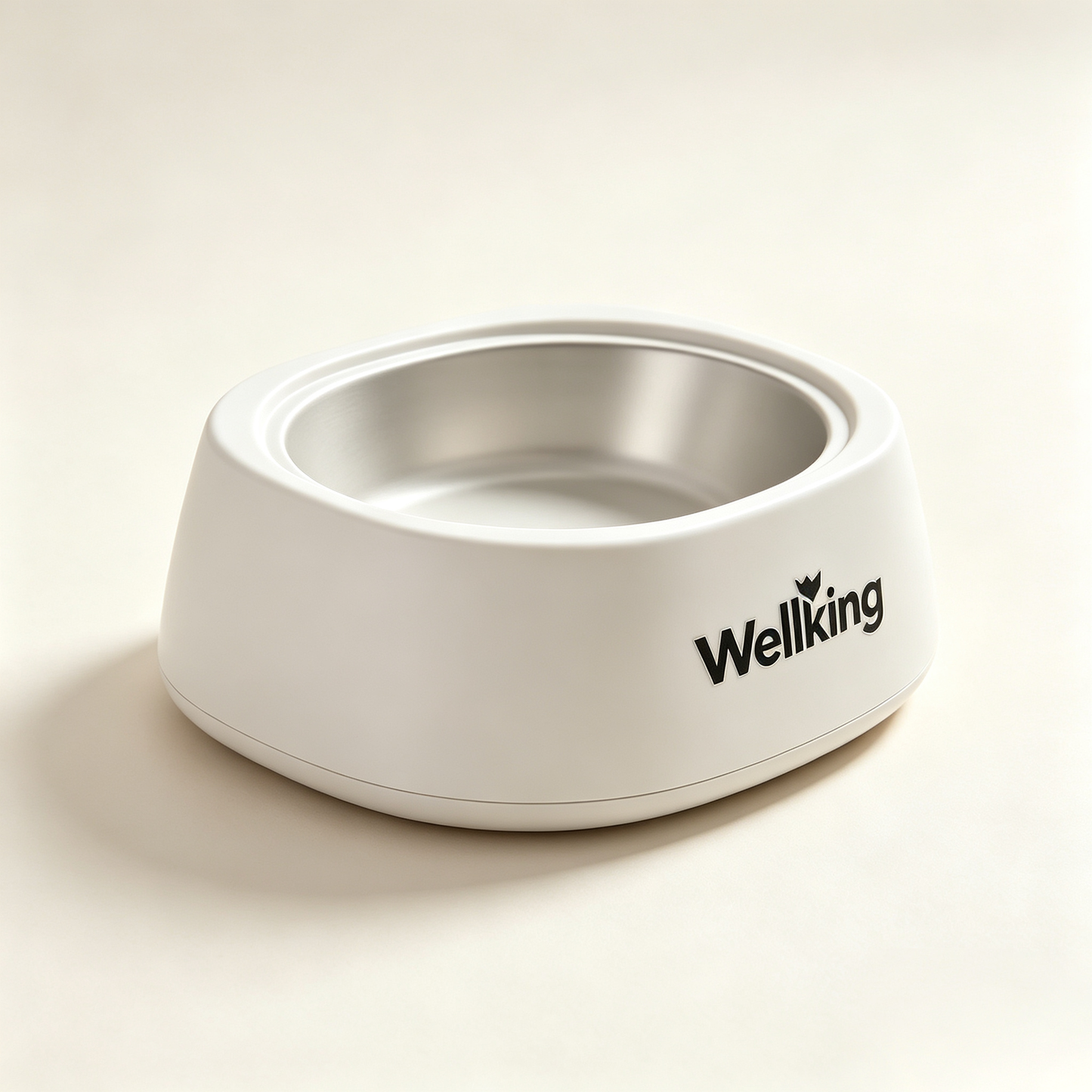 Wellking Elevated Stainless Steel Pet Bowl, Non-Slip Removable Dog Cat Feeding Dish, Anti-Vomit Raised Pet Food Water Bowl, Easy Clean Stable Pet Feeder for Small Medium Pets