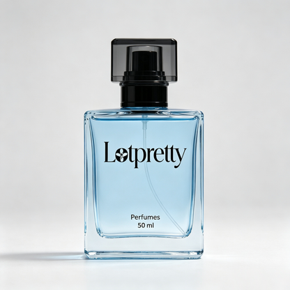 Lotpretty Men's Eau de Toilette, Fresh Aquatic Long Lasting Cologne for Men, Light Blue Ocean Scent Daily Wear Perfume