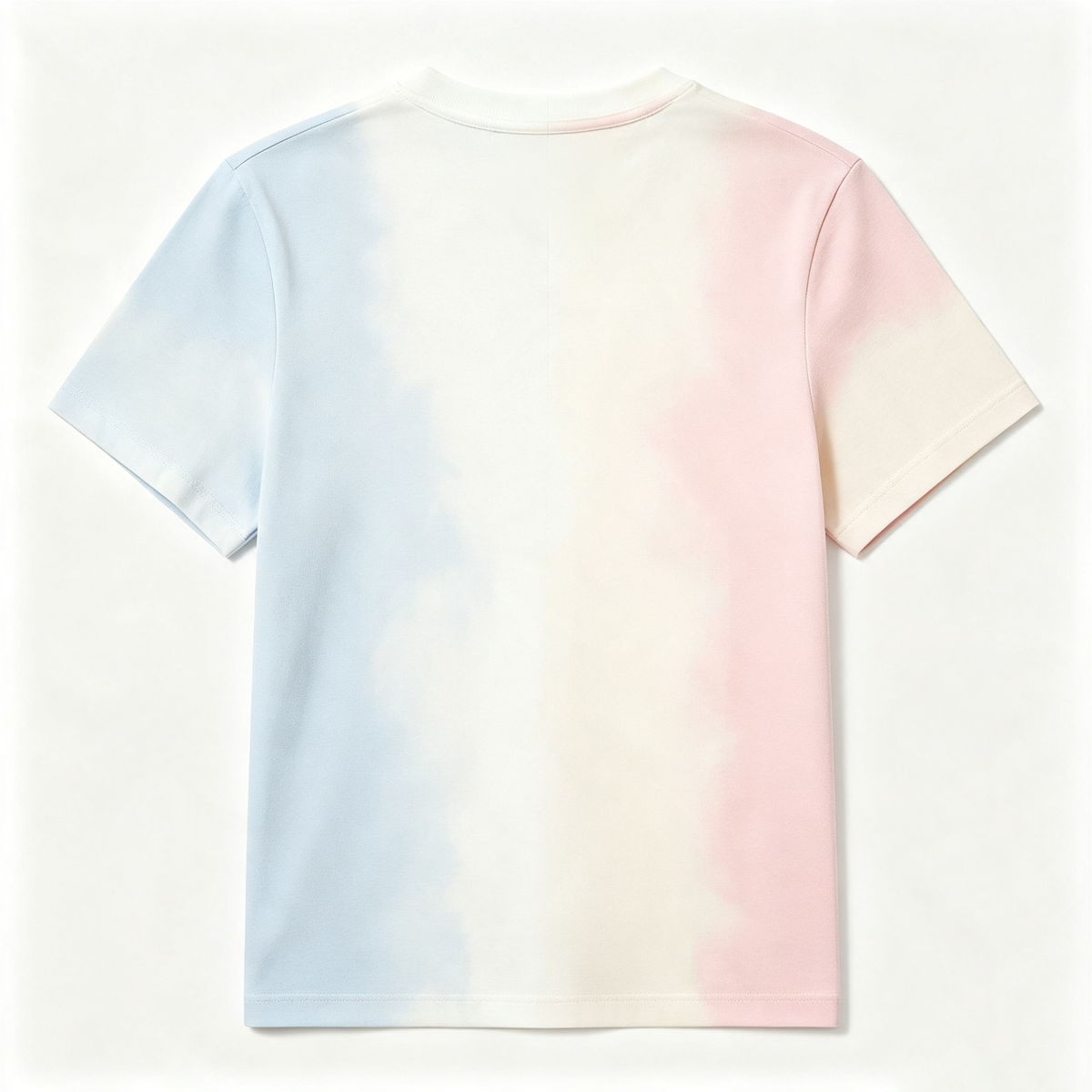 Motorose Pastel Tie‑Dye Crew Neck T‑Shirt, Unisex Short Sleeve Loose Casual Summer Tee Top