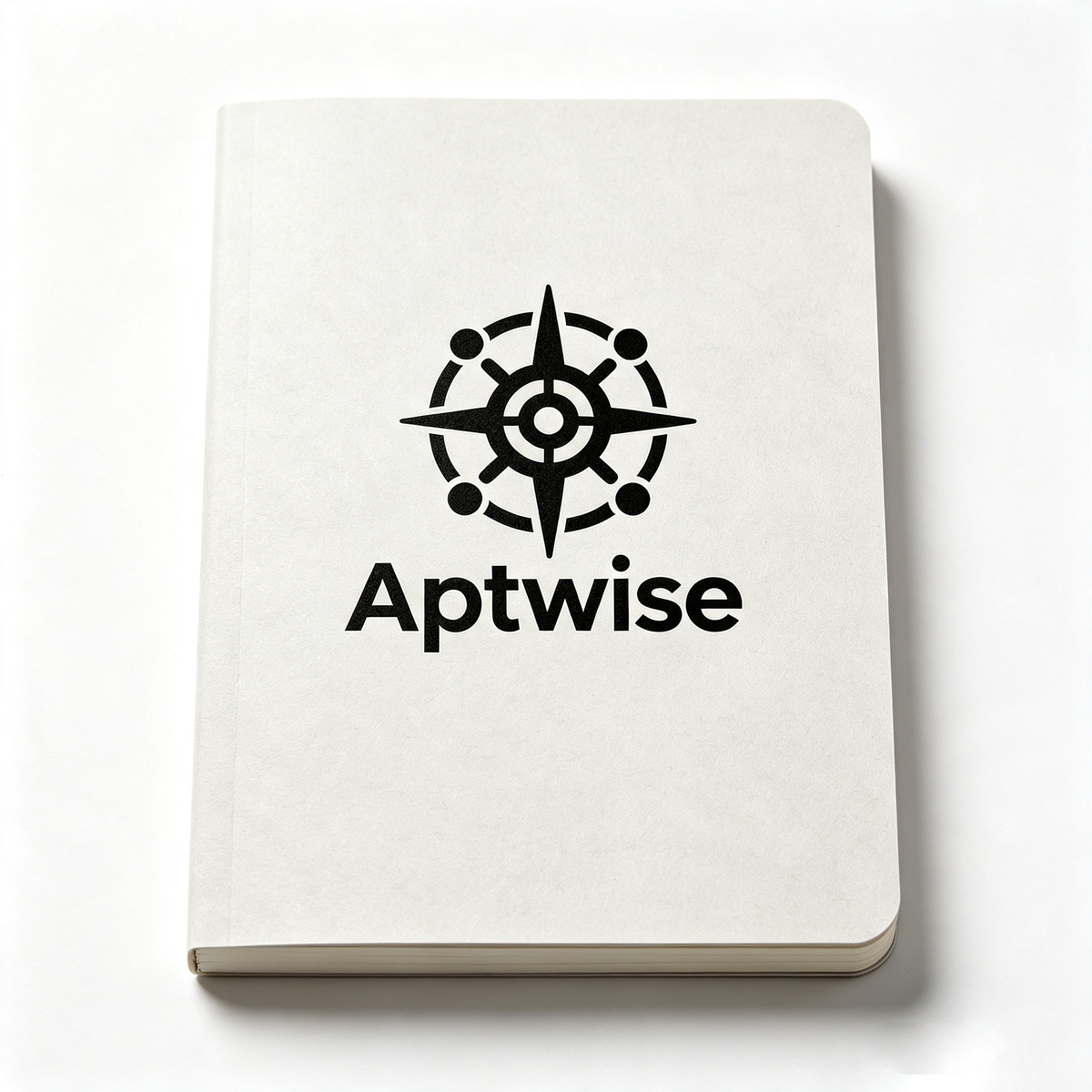 Aptwise Minimalist Hardcover Writing Notebook, Unlined Blank Paper Journal for Travel, Study and Business