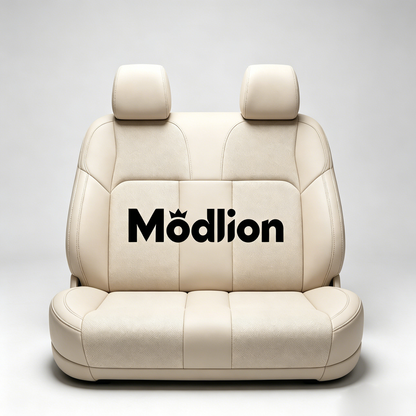 Modlion Seats for automobiles Full Set Car Seat Covers, Premium Beige Breathable Faux Leather Auto Seat Protectors, Universal Fit Waterproof Soft Automotive Seat Cushions for Most Sedans SUV Trucks