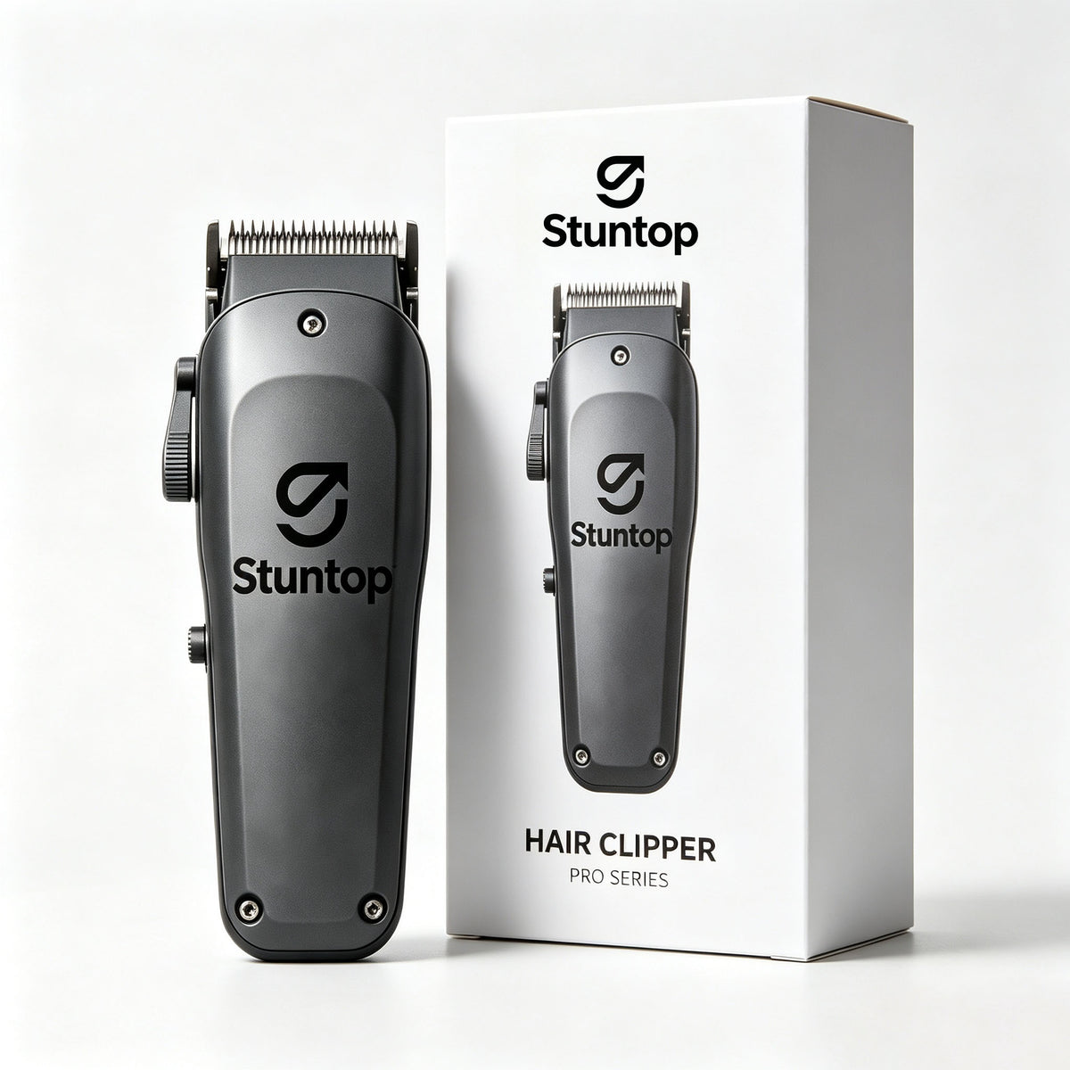 Stuntop Pro Series Hair Clipper, Professional Cordless Hair Cutting Machine for Barbers & Home Haircuts, Adjustable Blade, Heavy-Duty Motor