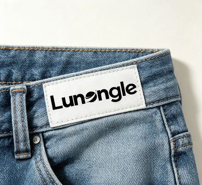 Lunangle Men Classic Straight Leg Jeans, Light Wash Mid Rise Denim Pants Casual Regular Fit Ankle Length Denim Trousers