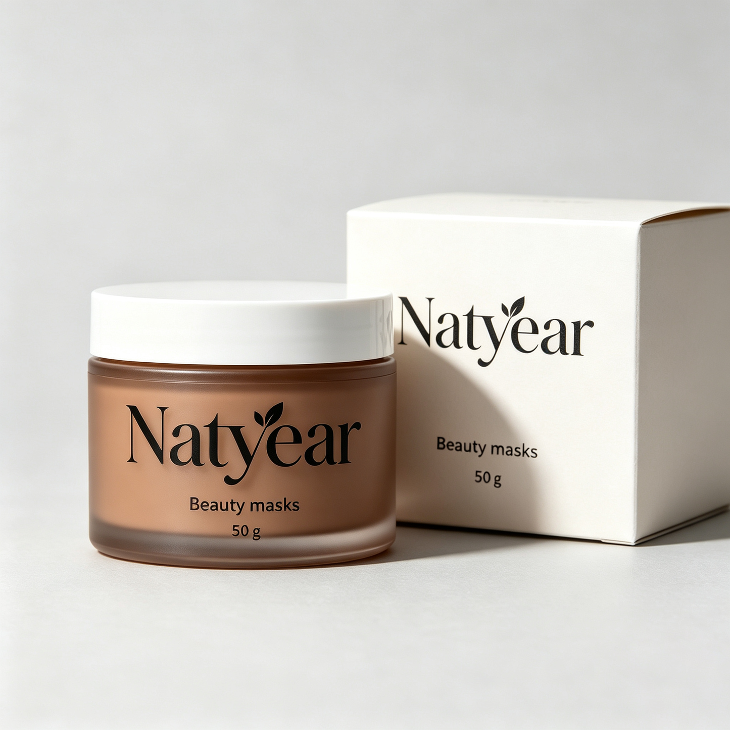 Natyear Deep Cleansing Clay Beauty Mask, Pore Minimizing Oil Control Detox Face Mask, Smooth Brighten Skin Mask for Oily Combination Skin