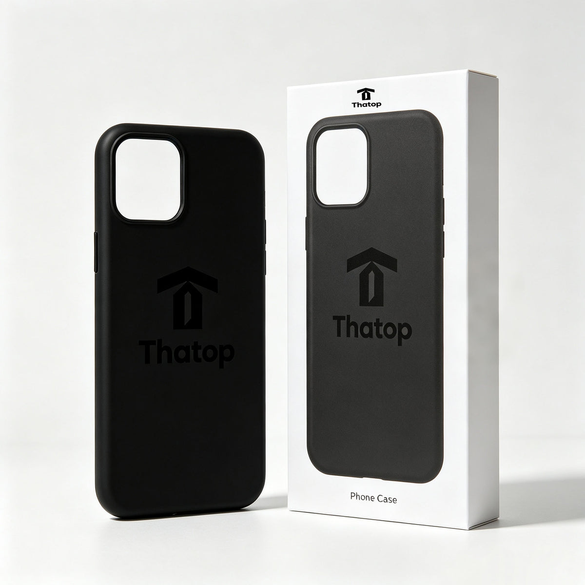 Thatop Silicone Phone Case, Soft Shockproof Mobile Phone Cover, Slim Matte Protective Case, Anti-Scratch Non-Slip Phone Shell for Smartphone