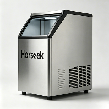 Horseek Ice Maker Machine, 40LBS/24H Countertop Ice Maker , Stainless Steel Portable Ice Machine for Home, Kitchen, Bar, Office