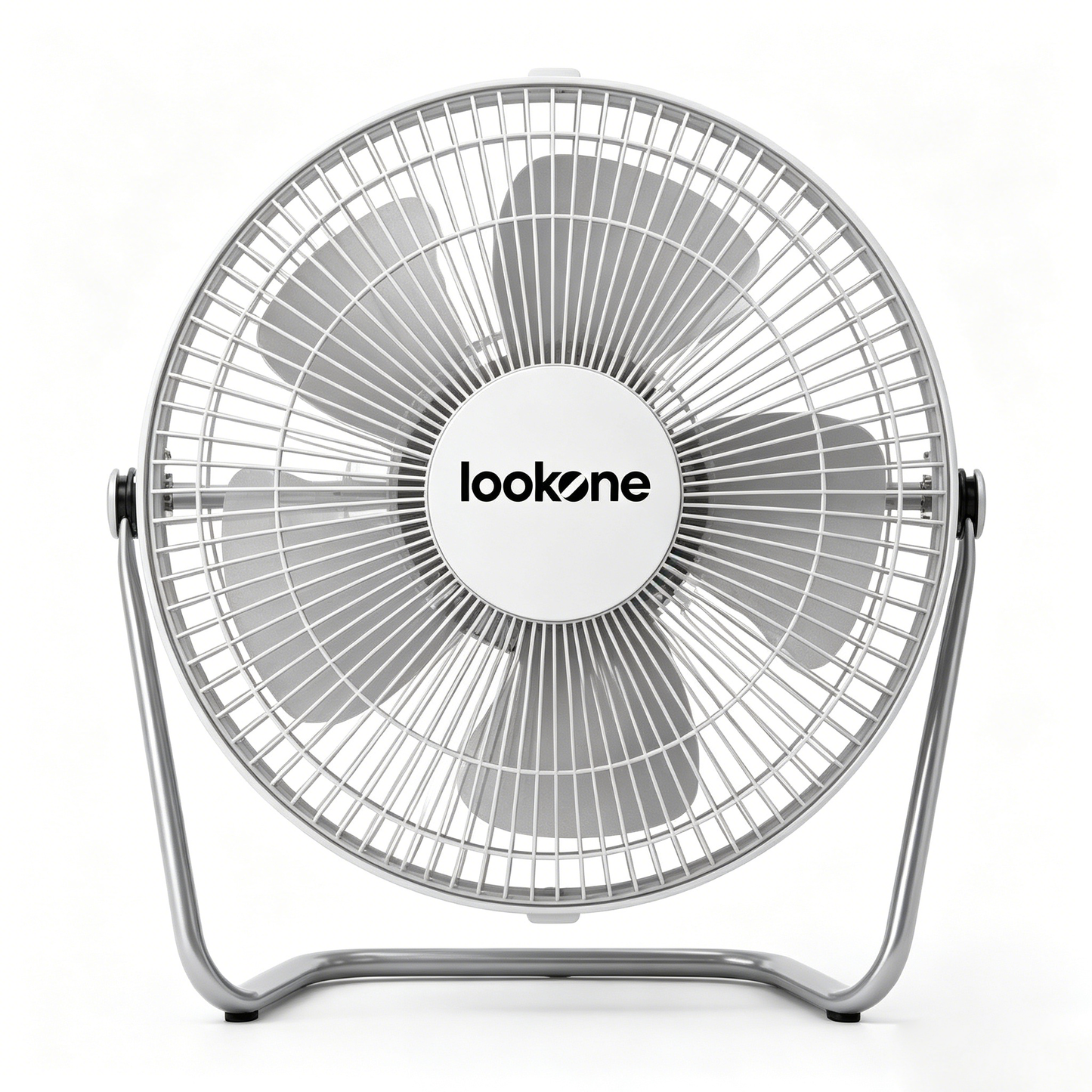 lookone Portable Metal Desk Fan, 3-Speed Adjustable Small Personal Fan, Ultra Quiet Operation, Compact Table Fan for Home, Office, Bedroom, Dorm, Outdoor Use